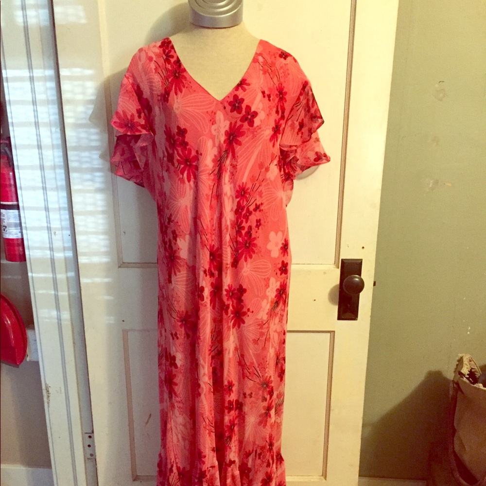 PLUS Ashley Stewart 22 pink dress